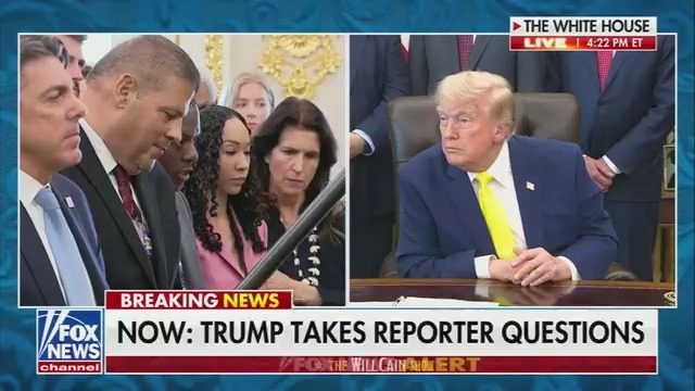 Q: The Black unemployment rate is 7.3%. You talked about "Black jobs" when you ran for president. Why is this disparity happening? Trump: We are doing very well with, uh... the Black jobs