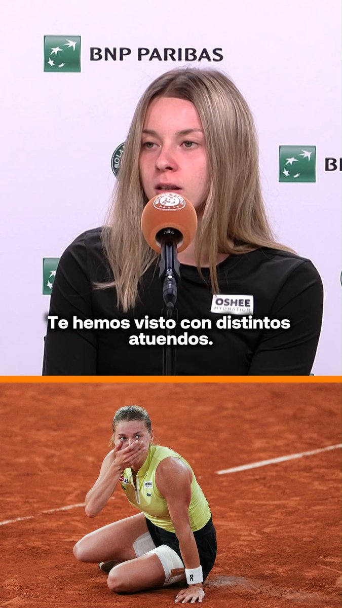 🫡Sinceridad level Maja Chwalinska 😅 Algo nos dice que tras su #RolandGarros le van a volar...