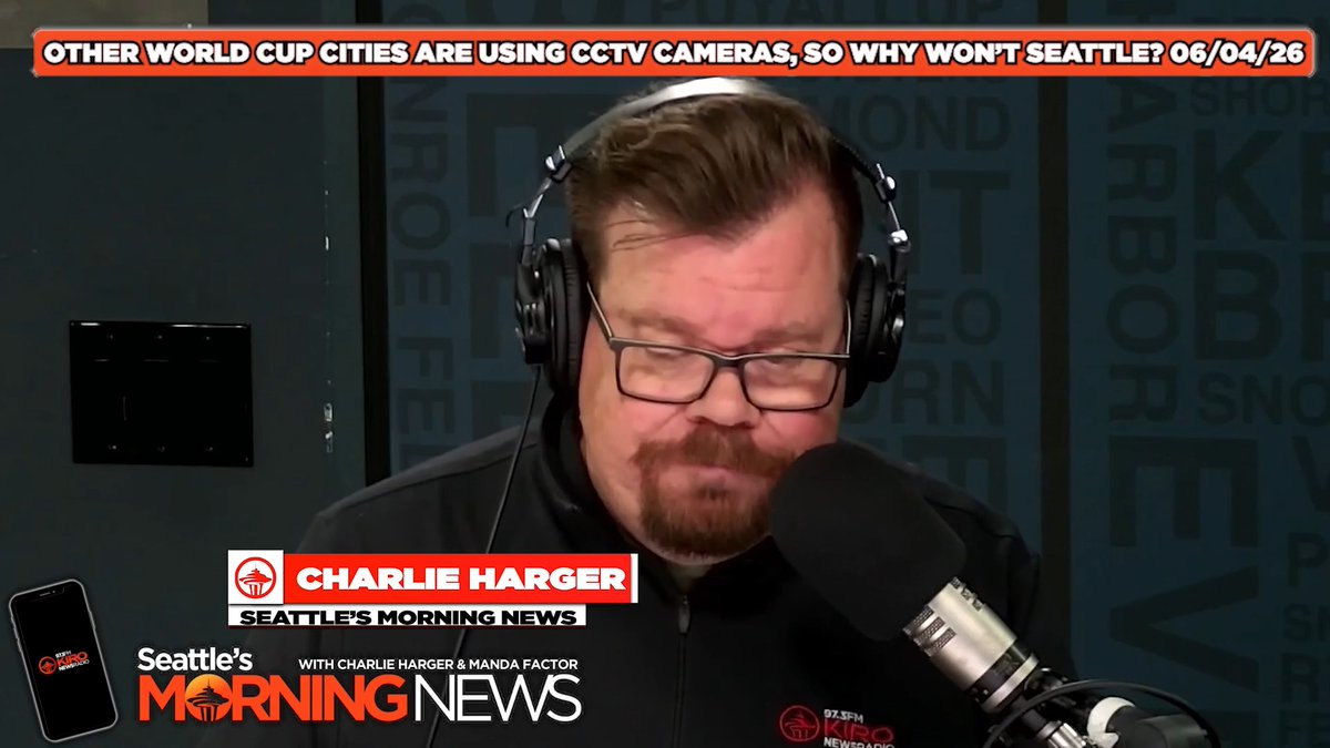 Every World Cup host city in North America activated its surveillance posture for the games — Vancouver turned on 200 cameras, and Toronto is running AI analytics. Seattle installed its Stadium District cameras and left them dark. Charlie Harger, KIRO Newsradio on the trap Mayor Wilson walked the city into, and why she still has time to fix it.