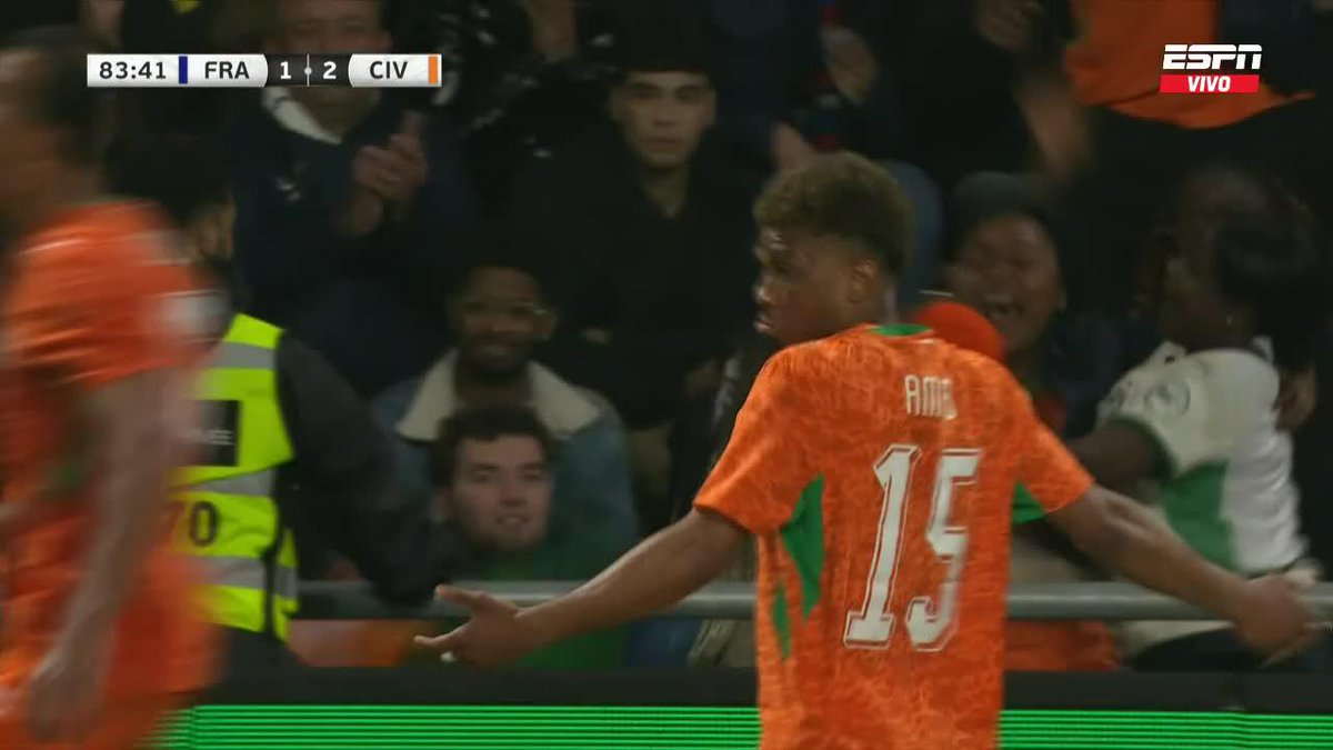 🤯🇨🇮🇫🇷 COSTA DE MARFIL SE LO DA VUELTA A FRANCIA JUGANDO DE VISITANTE. LOCURA. 🚬