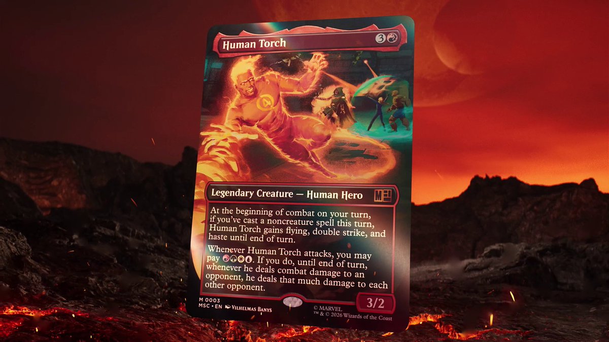 A couple of firebrands who know how to turn up the heat. #MTGxMarvel is a match (get it?) made in heaven.