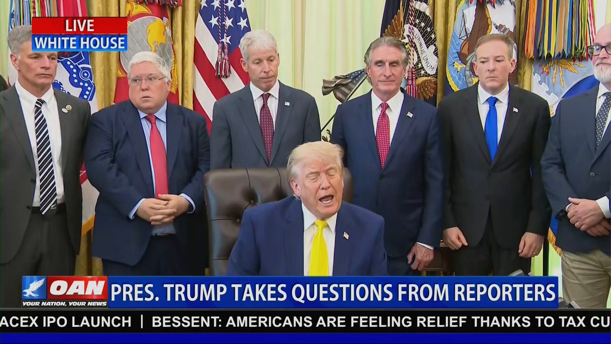 Trump: "Our gasoline prices are lower than they were with Biden." President Trump highlights lower gas prices while arguing that any future agreement with Iran must ensure the country never obtains a nuclear weapon. Watch OAN on Spectrum and YouTube TV today for more updates.