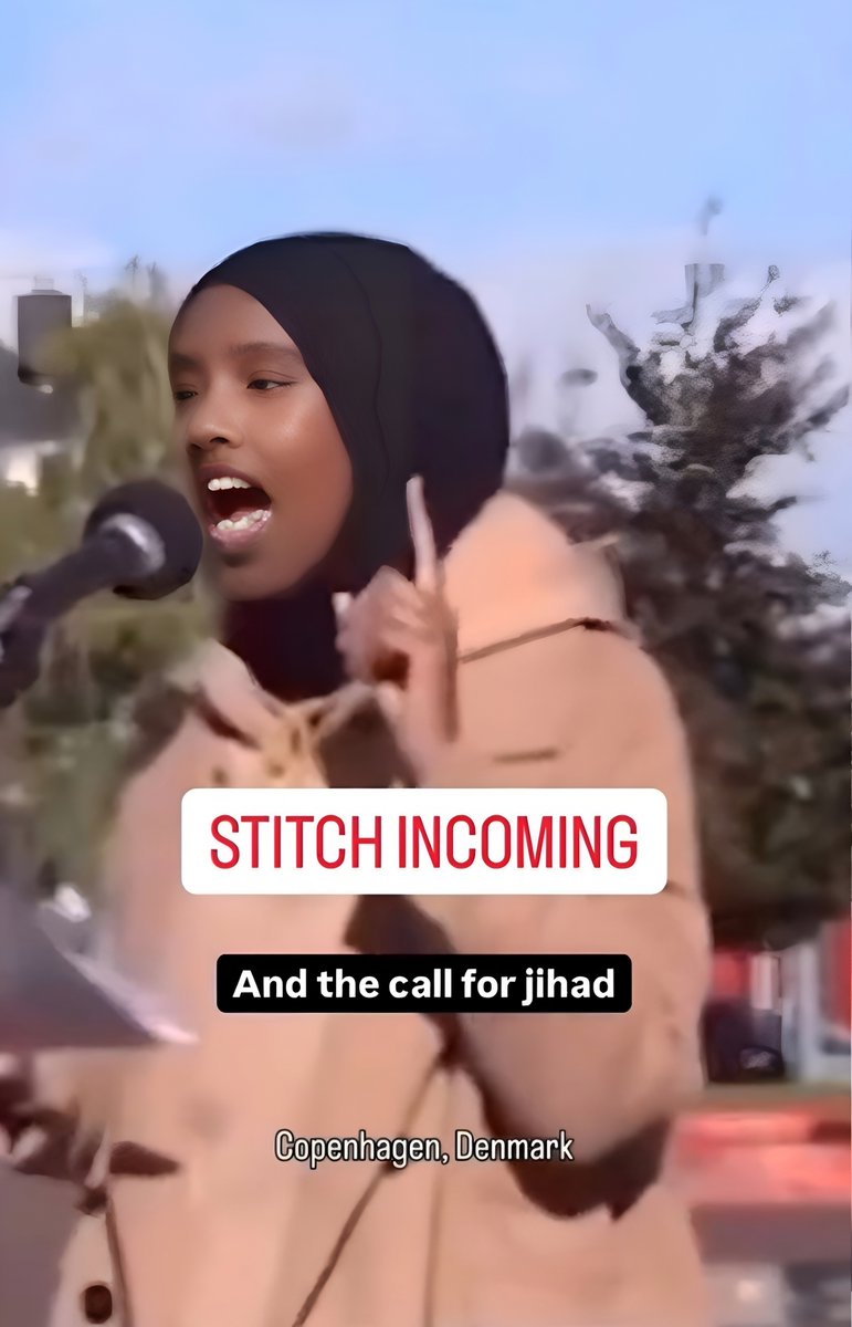 This MusIim immigrant woman in 🇩🇰Denmark is calling for lsIamic jihad and a total take0ver of the country. [According to the Quran, that means wiping out all non-musIims to establish lsIamic ruIe.] What should we do with these parasites threatening the host body?