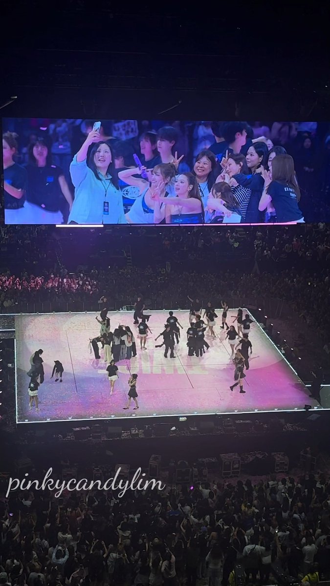 TWICE brought EVERYONE on stage including dancers, band, stylists, staff because it's the final stop of the tour 🥹