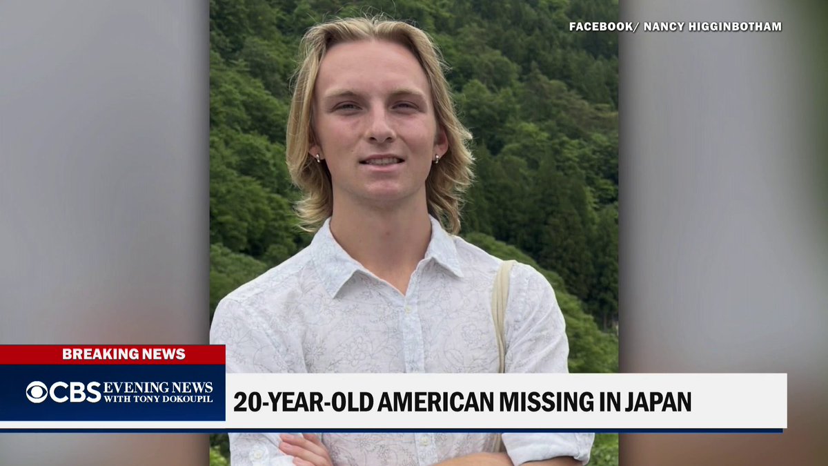 A desperate search is underway for a missing 20-year-old Auburn University student who vanished during a family vacation to Japan. The parents of James "Weston" Higginbotham say he may have gone hiking alone, and he was last seen on surveillance footage at Kyoto train station.