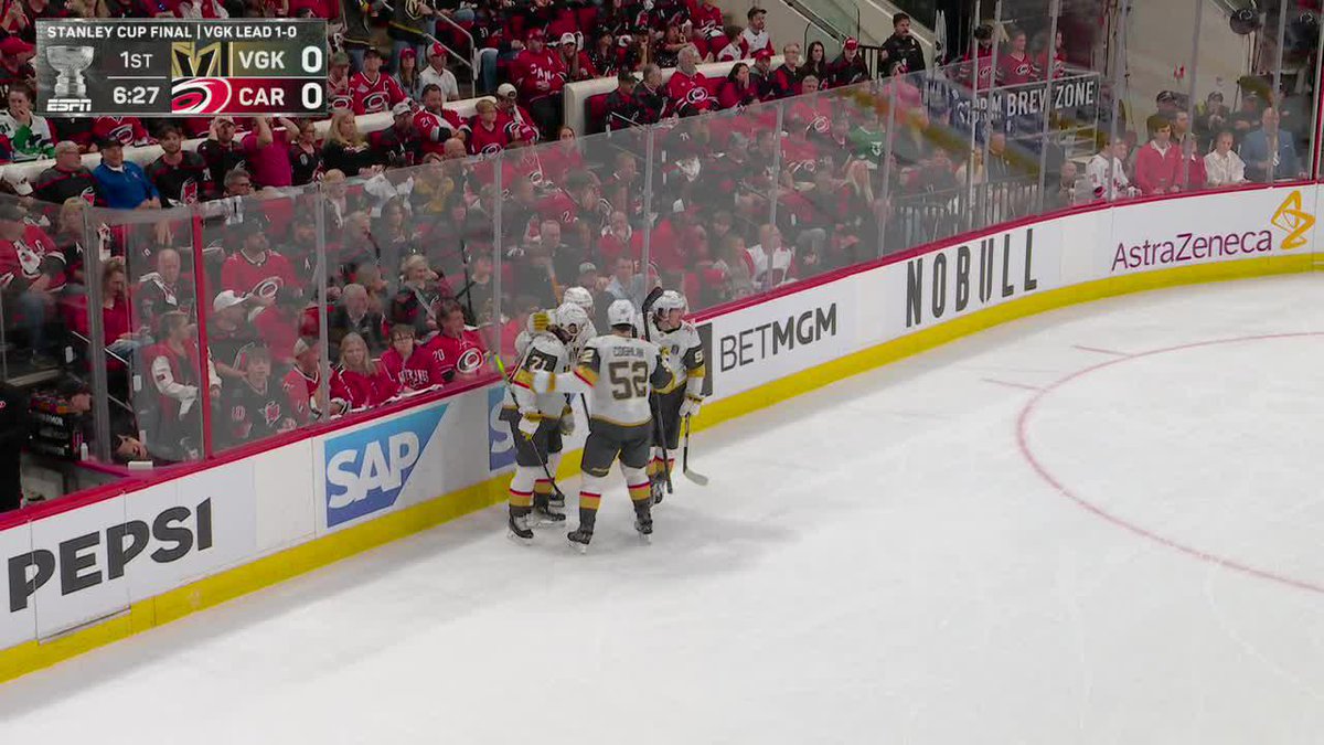VEGAS STRIKES FIRST IN GAME 2 🔥 Watch Golden Knights-Hurricanes on ABC and the ESPN App 🍿