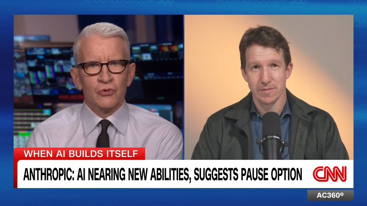Anthropic co-founder Jack Clark explains a need for an option to pause or slow AI advancement, as the technology could eventually build newer versions of itself, with enormous implications for the world.