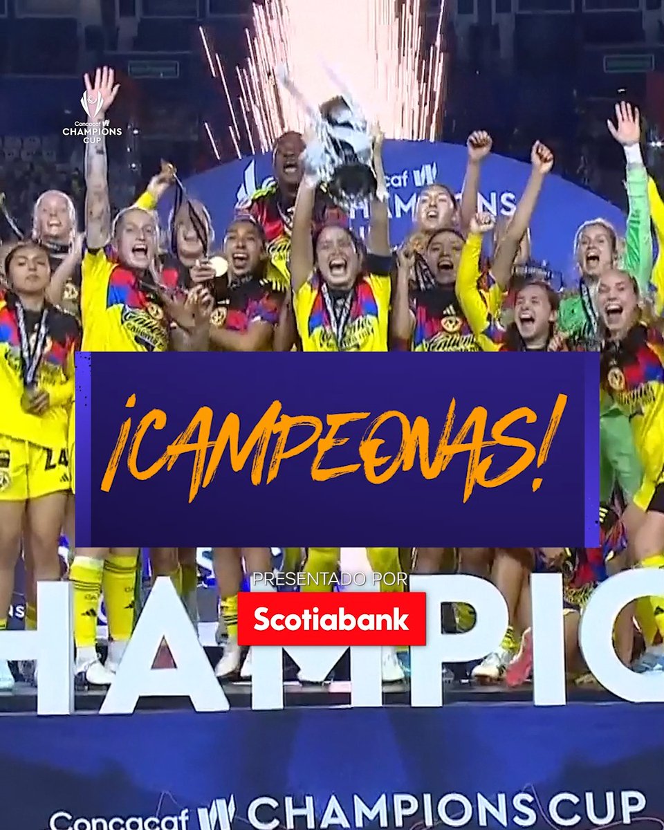 ¡Club América son las campeonas de la Concacaf W Champions Cup! 🏆 Presentado por Scotiabank FC