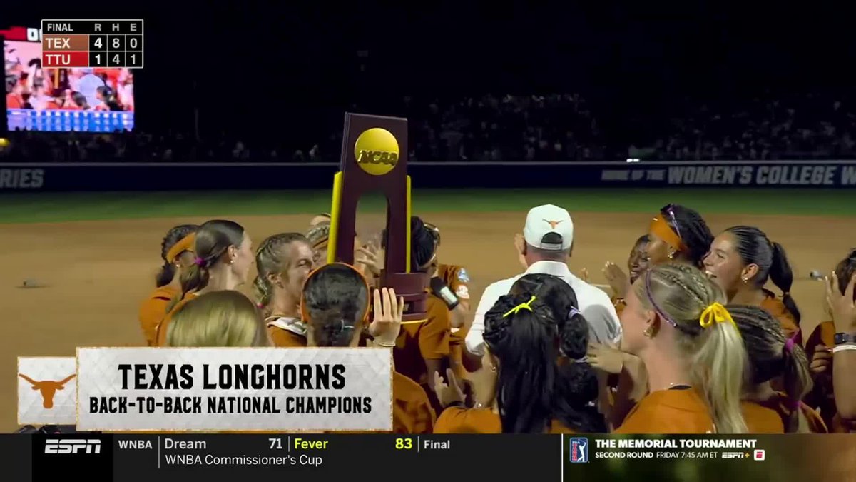 new year, same result. 😏 Texas Softball x NCAA Softball /ESPN