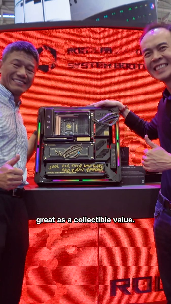 AMD x ROG. 20 years. For those who dare. You overheard it here first at Computex.