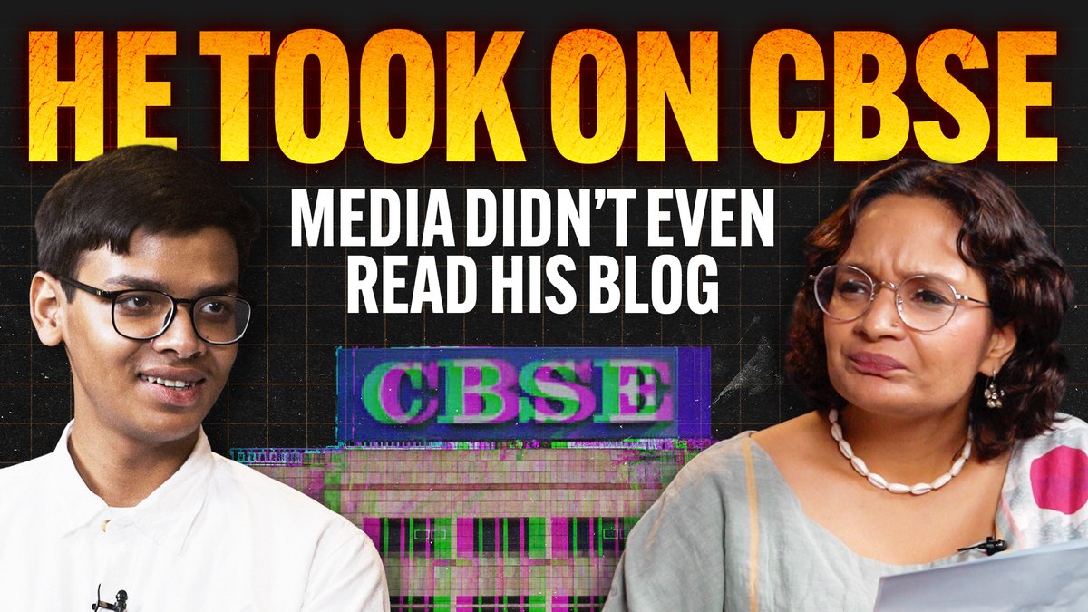 “Anti-national”. “Pakistani”. When you take on a powerful institution at 18, the trolls come for you. But Sarthak Sidhant has a system and it’s more clever than you would expect. 🔒 Catch him in conversation with Manisha Pande: