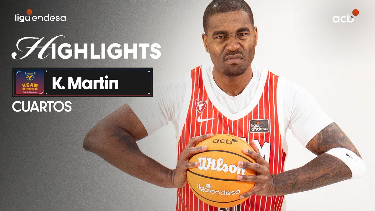 🔥 KELAN MARTIN, el 𝙛𝙖𝙘𝙩𝙤𝙧 𝙓 de UCAM Murcia para forzar el tercer partido de la serie de cuartos de #PlayoffLigaEndesa. Cuando el equipo más lo necesitaba... apareció para ponerle DINAMITA al partido y llevar la serie de vuelta a Murcia. ¡Qué ESPECTÁCULO! 👀