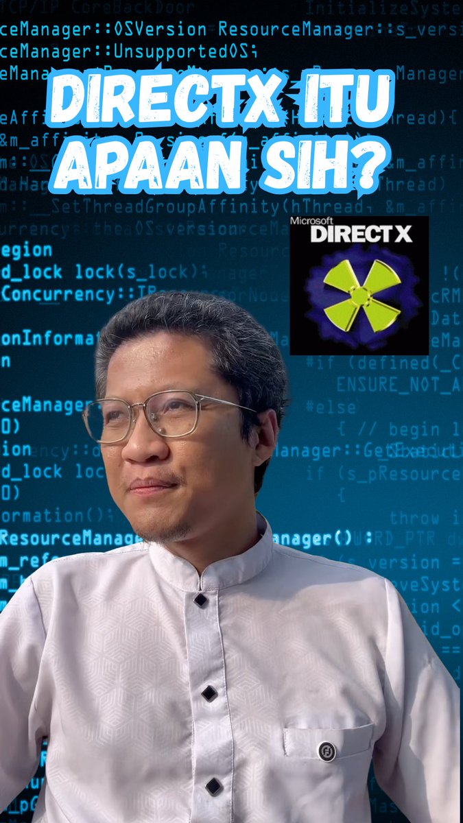 Sering dengar di Windows dan di Steam kalo main game perlu "DirectX". Teknologi ini jadi "jembatan" biar game bisa ngobrol lancar sama hardware. Jadi saya jelasin di video pendek ini :D Semoga Berguna.