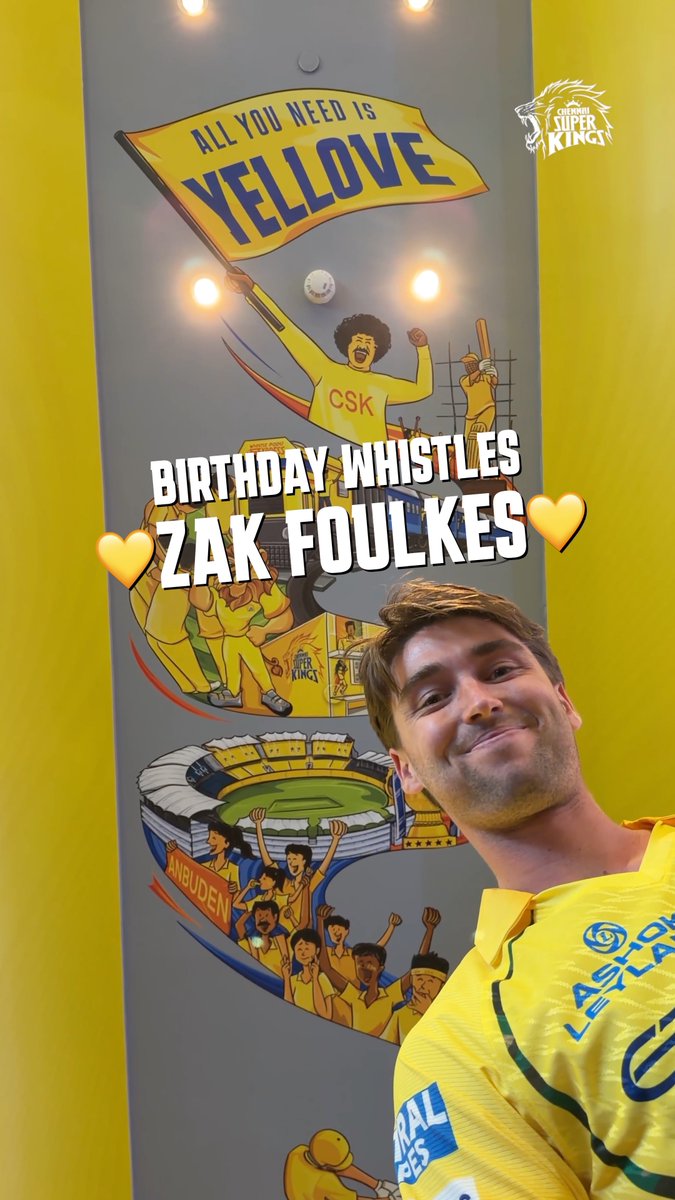 Knock knock! It’s Zak’s day 🥳🎂 Drop your Yellove wishes below 💛 #WhistlePodu #SuperBirthday