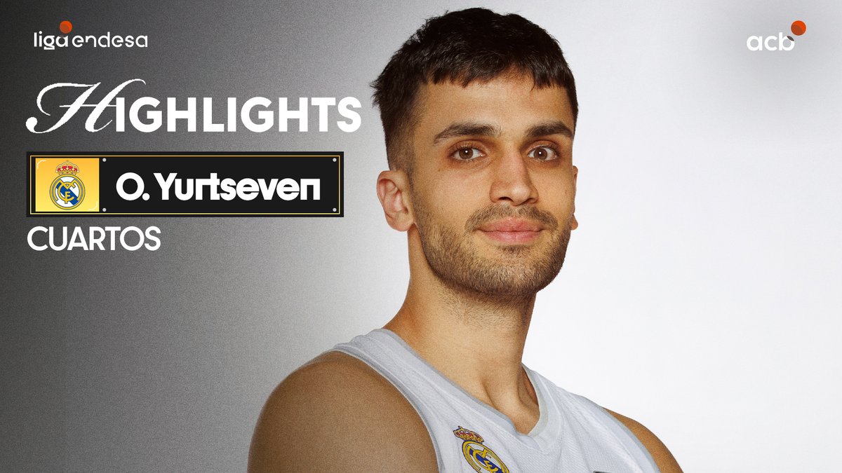 💪 Llegar... y ser CLAVE en la victoria del Real Madrid Basket que fuerza el tercer partido de cuartos de final. Bajo los aros, OMER YURTSEVEN sumó 1⃣4⃣ puntos y 2⃣2⃣ de valoración para devolver la serie a Madrid. ¡Su PRIMER GRAN PARTIDO como jugador blanco! #PlayoffLigaEndesa