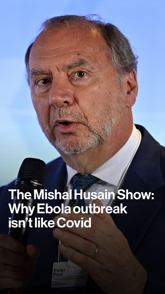 "Ebola is a deadly virus — but it's not a very contagious virus" Pioneering Ebola scientist Peter Piot tells Mishal Husain the latest outbreak is different from the Covid pandemic Listen at or watch The Mishal Husain Show at