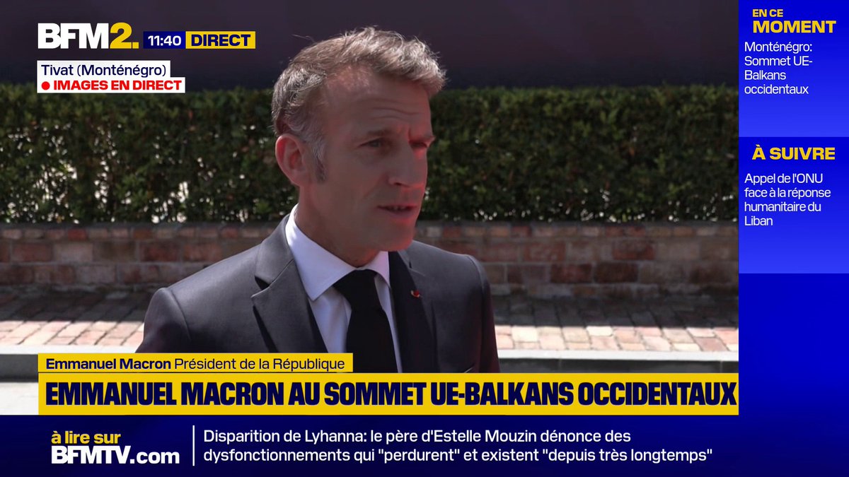Disparition de Lyhanna: "Je ne veux entendre aucun argument de moyens dans cette affaire (...), c'est une question de réponse, de fermeté, d'organisation, de responsabilité", estime Emmanuel Macron #BFM2