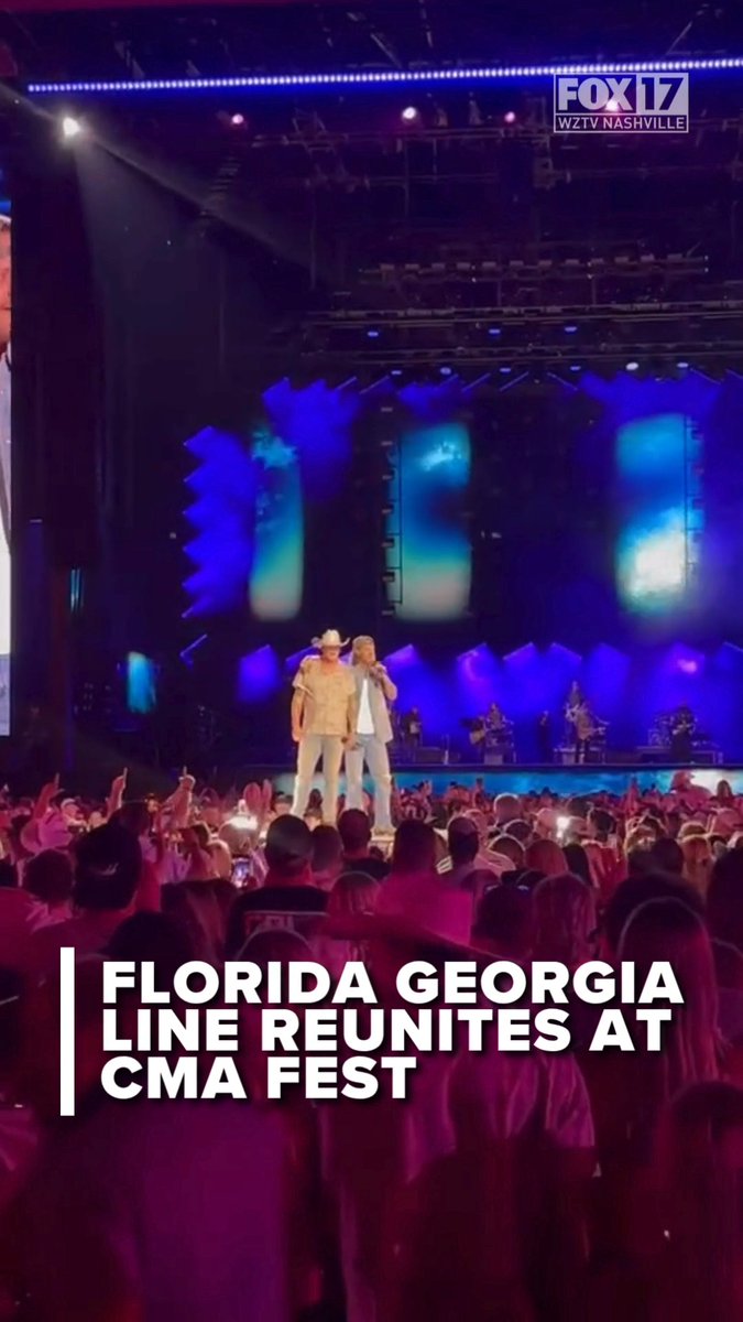 "We back, baby!" Florida Georgia Line reunites at CMA Fest for surprise performance 🎤✨