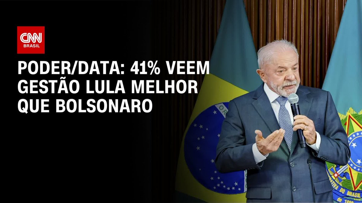 Poder/Data: 41% veem gestão Lula melhor que Bolsonaro; assista #CNNNovoDia