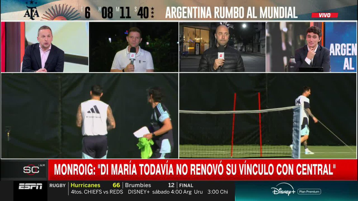 "TODAVÍA NO SE RENOVÓ EL VÍNCULO ENTRE DI MARÍA Y ROSARIO CENTRAL" ℹ️ Diego Monroig sobre la situación contractual entre Fideo y el Canalla 📺 #SportsCenterAM | #DisneyPlus Plan Premium