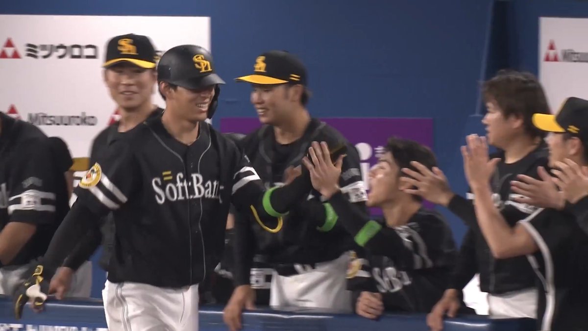 代打でプロ初アーチ㊗️ 福岡ソフトバンクドラフト5位ルーキー 髙橋隆慶 選手の第1号ソロホームラン🌈 👇日本生命セ・パ交流戦見るならパテレ！