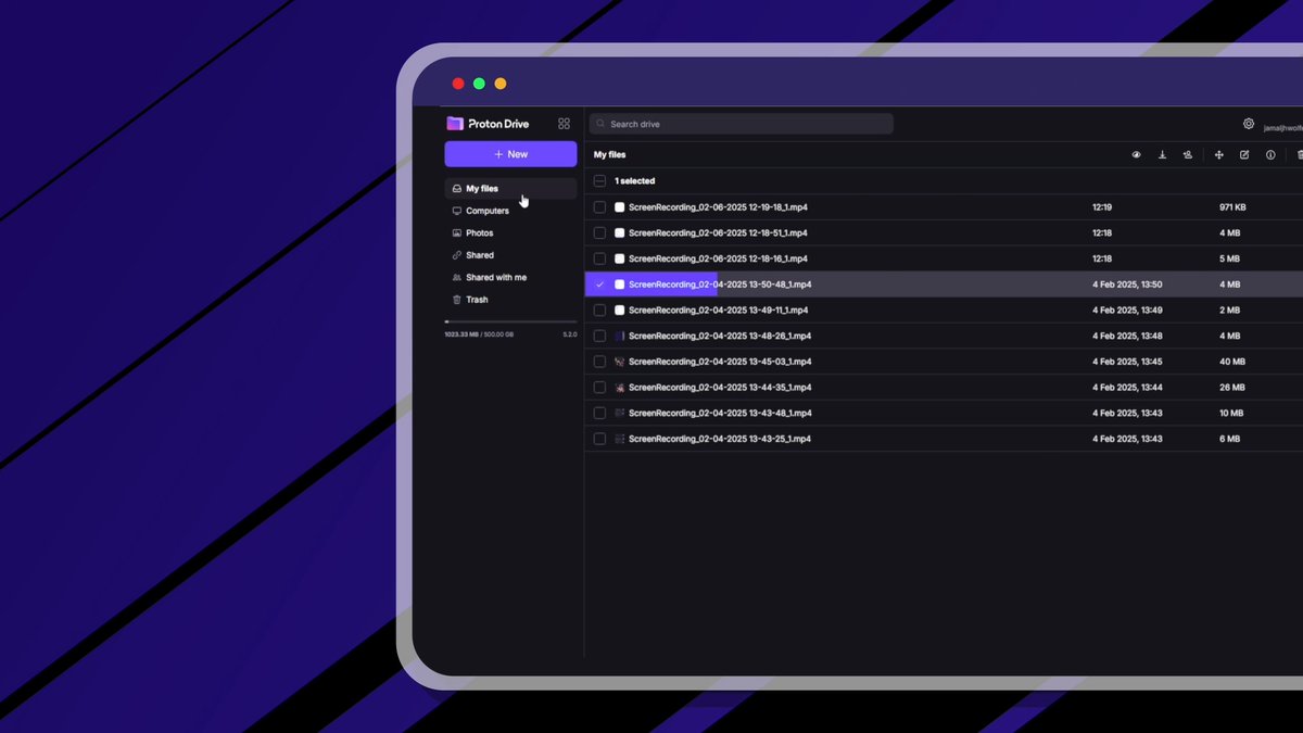 Proton Drive makes it easy to share files securely. Send private links to specific people or groups, or create public links you can switch on and off whenever you need. Every file stays end-to-end encrypted, and you stay in control of who sees what.