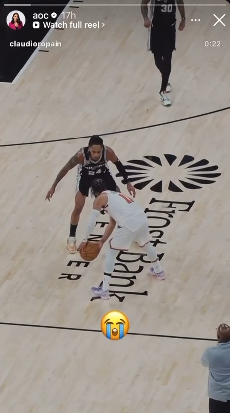Alexandra Ocasio-Cortez posted this inspiring video of the New York Knicks. It didn't seem to bother her that the music in the video was by Kanye West, a man who has made horrible comments toward Jews, women, and the black community. This may be a small detail, but this is how people normalize and permit others to act however they want with no accountability. AOC should not be promoting Kanye in any way.