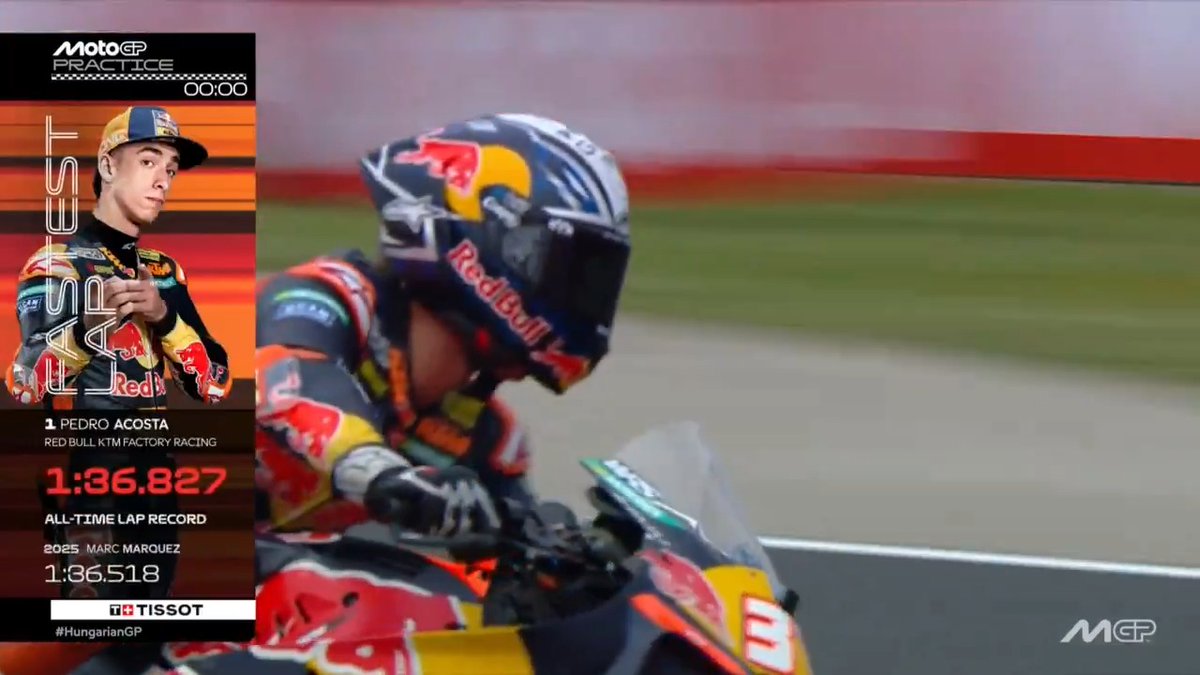 The Shark attacks 🦈 Pedro Acosta ends Practice on top 🔝 #HungarianGP 🇭🇺