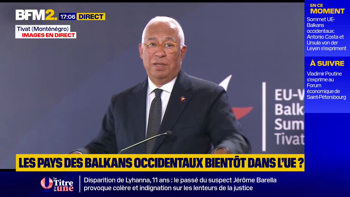 💬"Ce serait possible de débloquer cette adhésion dans 3 semaines" Le président du Conseil européen, António Costa, réagit à l'ouverture concrète des négociations d'adhésion de l'Ukraine #BFM2