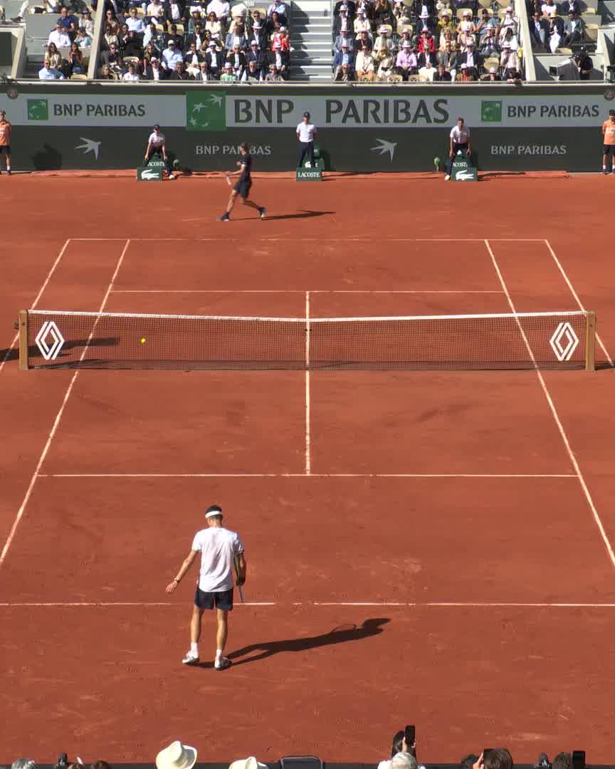 Man on a mission 🦁 #RolandGarros