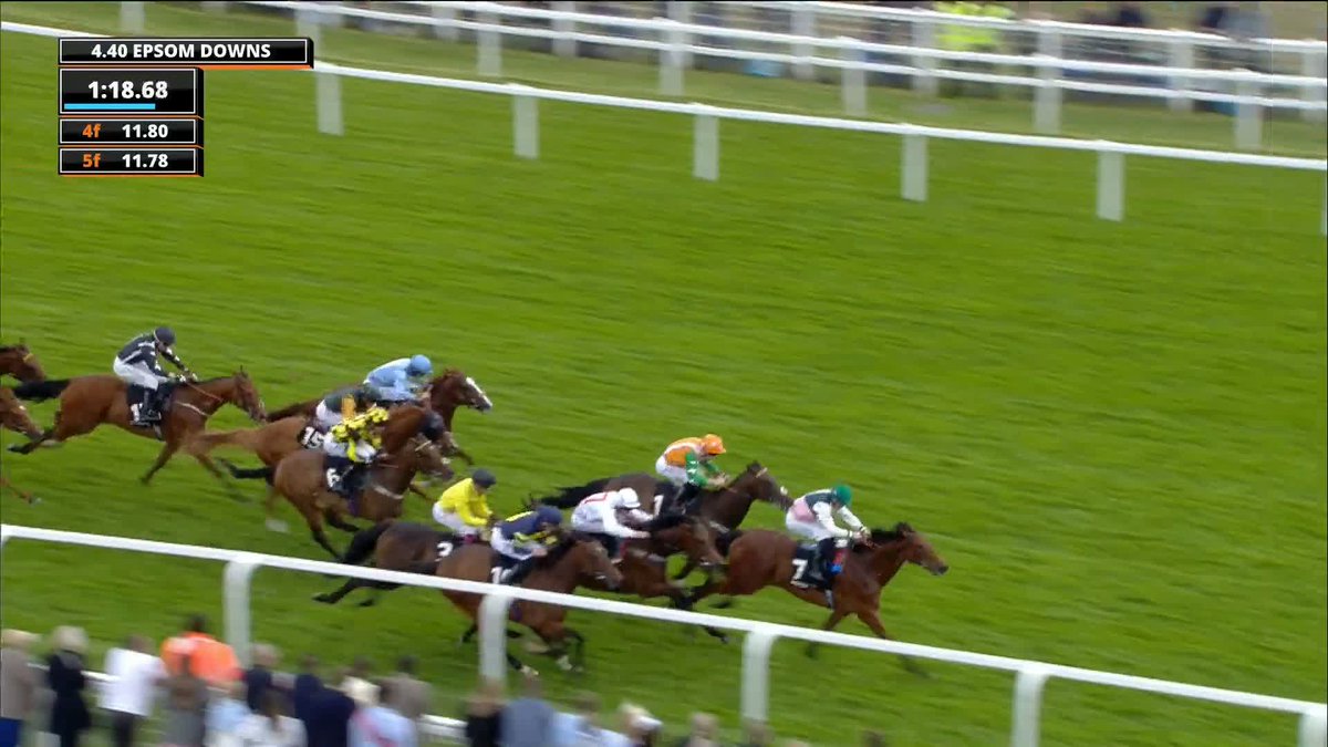 It's an Oisin Murphy TREBLE! Mister Winston squeezes up the inside to take the HKJC World Pool Handicap for Andrew Balding.