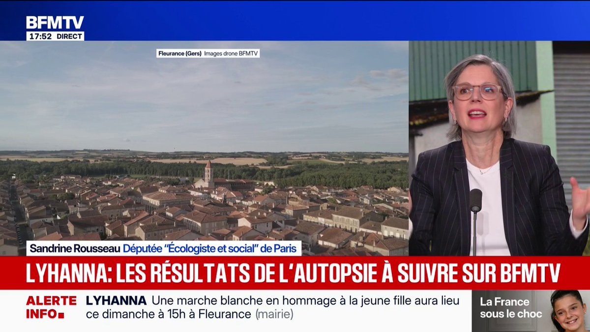 Disparition de Lyhanna: Sandrine Rousseau appelle à "une prise de conscience de l'ampleur" des violences faites aux enfants