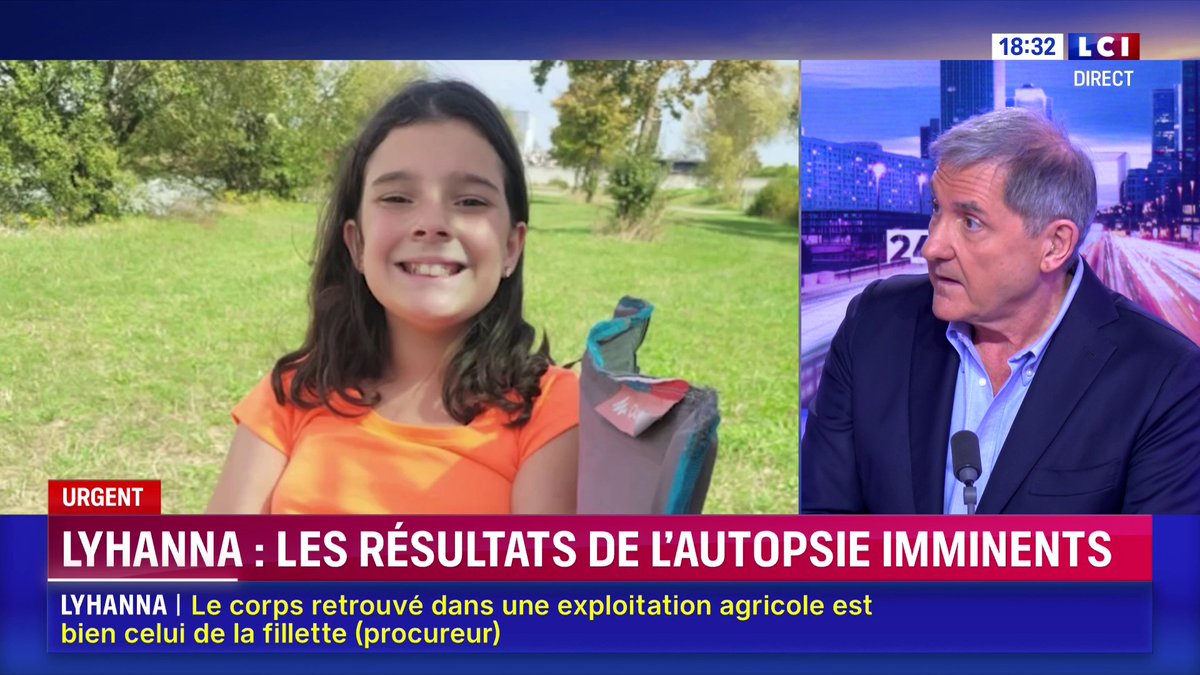 🔴 Lyhanna : le corps retrouvé dans le Gers est bien celui de la fillette Le corps retrouvé dans le Gers est bien celui de Lyhanna, annonce le procureur de la République d'Agen Olivier Naboulet.