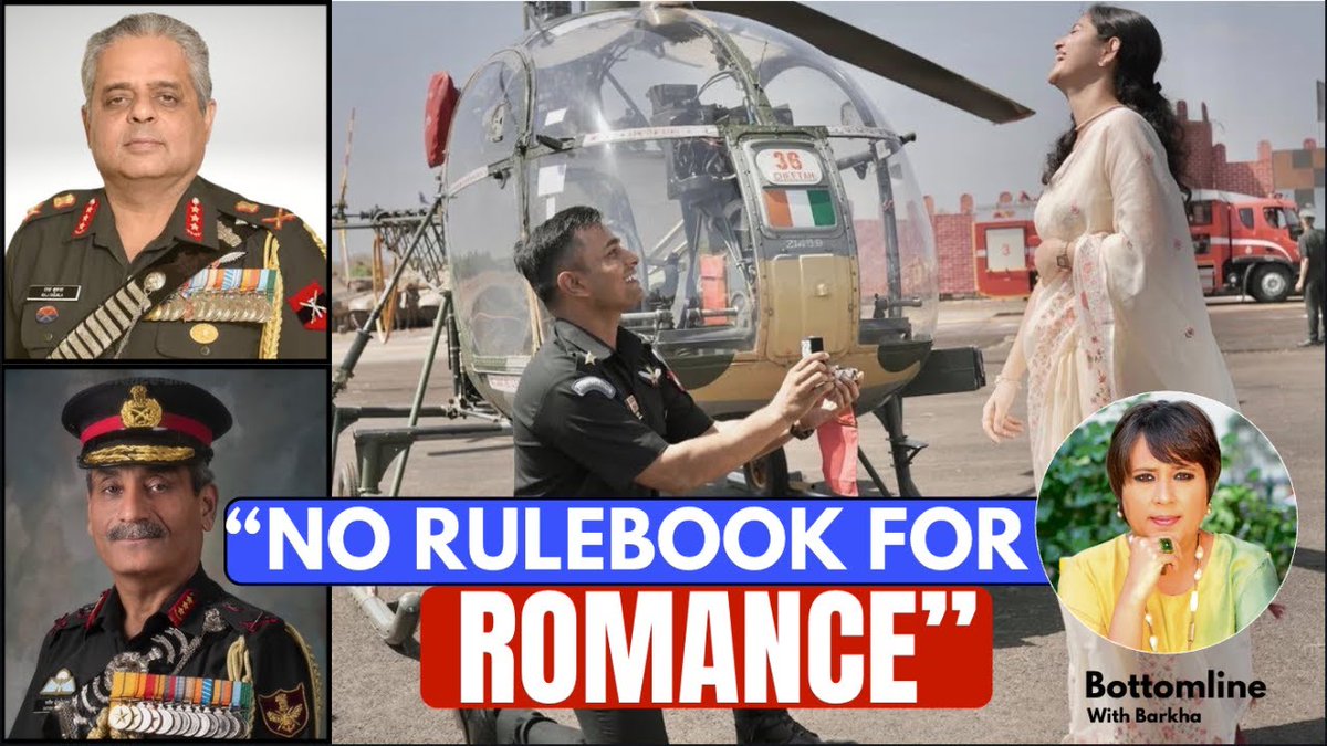 "Army's about Ethos, Not Rulebooks"- LOVELY show with Lt Gen Satish Dua 🇮🇳 Raj Shukla on the Viral Video of a young, new pilot proposing to his girlfriend- The Veterans slam Social Media Trolls &amp; remind us the Fauj is all about Yeh Dil Mange More. In full