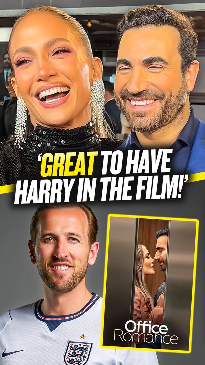 SPURS FANS Jennifer Lopez & Brett Goldstein discuss Harry Kane's cameo in their new film 'Office Romance' 👀 Watch Office Romance now on Netflix! 📺