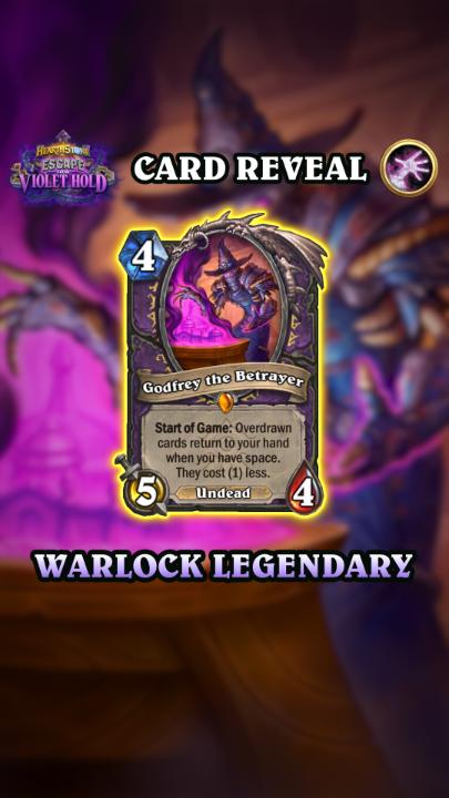 🙌 Get rewarded for overdrawing and having the largest hand possible with the new Warlock Legendary, Godfrey the Betrayer!
