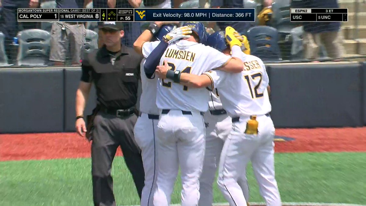 WEST VIRGINIA GRAND SLAM‼️ The Mountaineers and their fans are rocking at the Morgantown Super Regional 😮💨 Pat McAfee