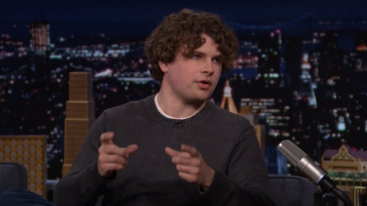 Kane Parsons reacts to his film Backrooms being called the “carbonara of creepypasta cinema”! #FallonTonight