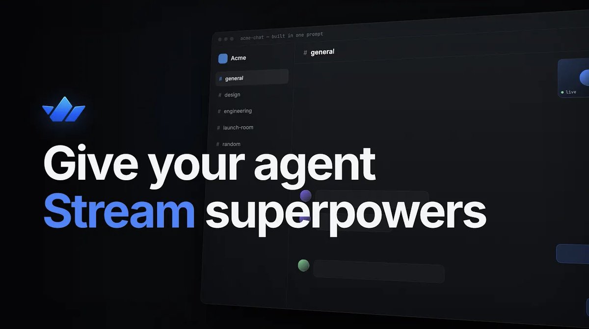 Most coding agents don't really know Stream. They guess at our APIs, hallucinate methods, and ship code that doesn't compile. Stream Agent Skills fix that ↓
