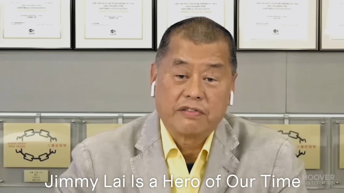 History remembers the people who refused to stay silent. Jimmy is one of them. He denounced Chinese communism, defended the rule of law, and gave Hong Kong a free press, knowing exactly what it would cost him. "I believe that if I do the right thing, the strength will come." — Jimmy Lai #FreeJimmyLai