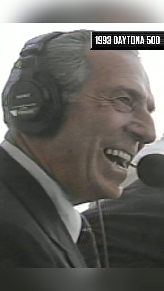 Remembering Gentleman Ned Jarrett today. A father calling his son's Daytona 500 victory in 1993.