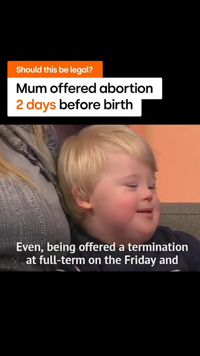 38 weeks pregnant, her baby diagnosed with Down’s syndrome - and they still offered abortion 🤢