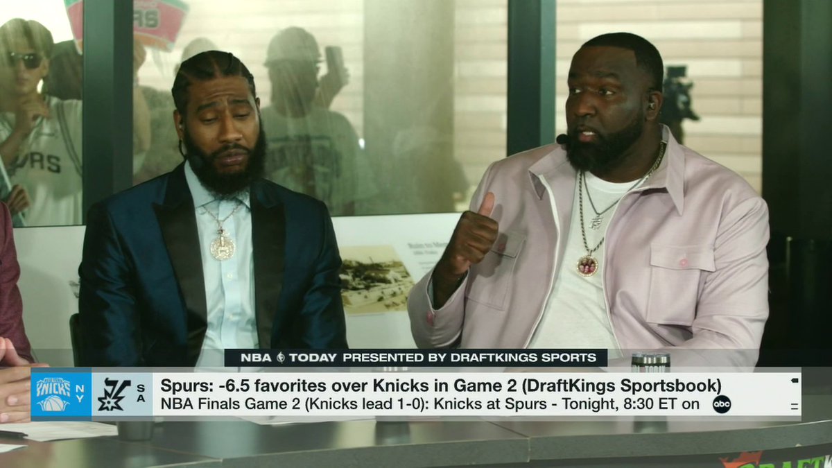 "We're witnessing greatness here. The man is thicker than a kindergarten pencil. ... He's 6'2", but he plays as if he's 7'2"." Kendrick Perkins talks about Jalen Brunson's impact on the Knicks 🏀