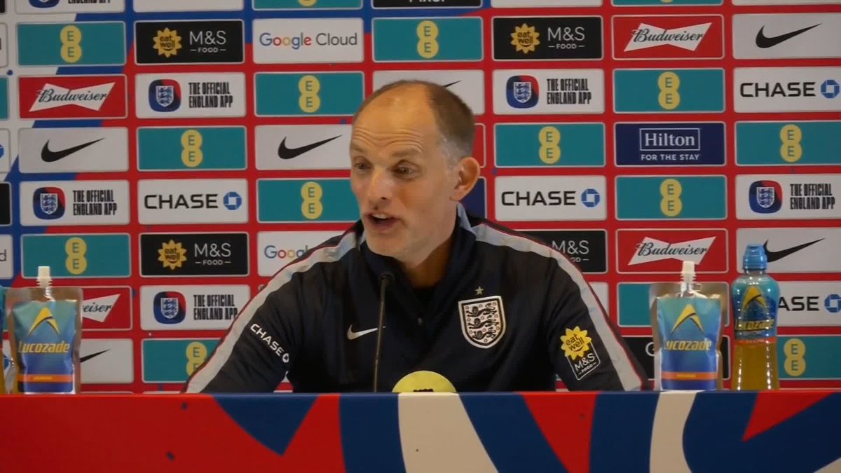 "I'm a very lucky manager." England head coach Thomas Tuchel on having a fully fit squad as he prepares his side for the World Cup 🏆