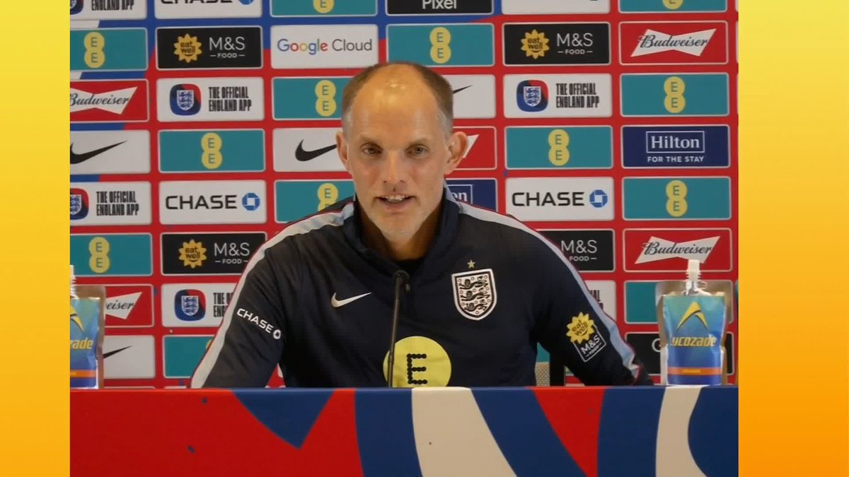 "We did not have the hours we wanted to be exposed. But we will catch up with it." England boss Thomas Tuchel on his players having their first day "completely in the sun" ☀️