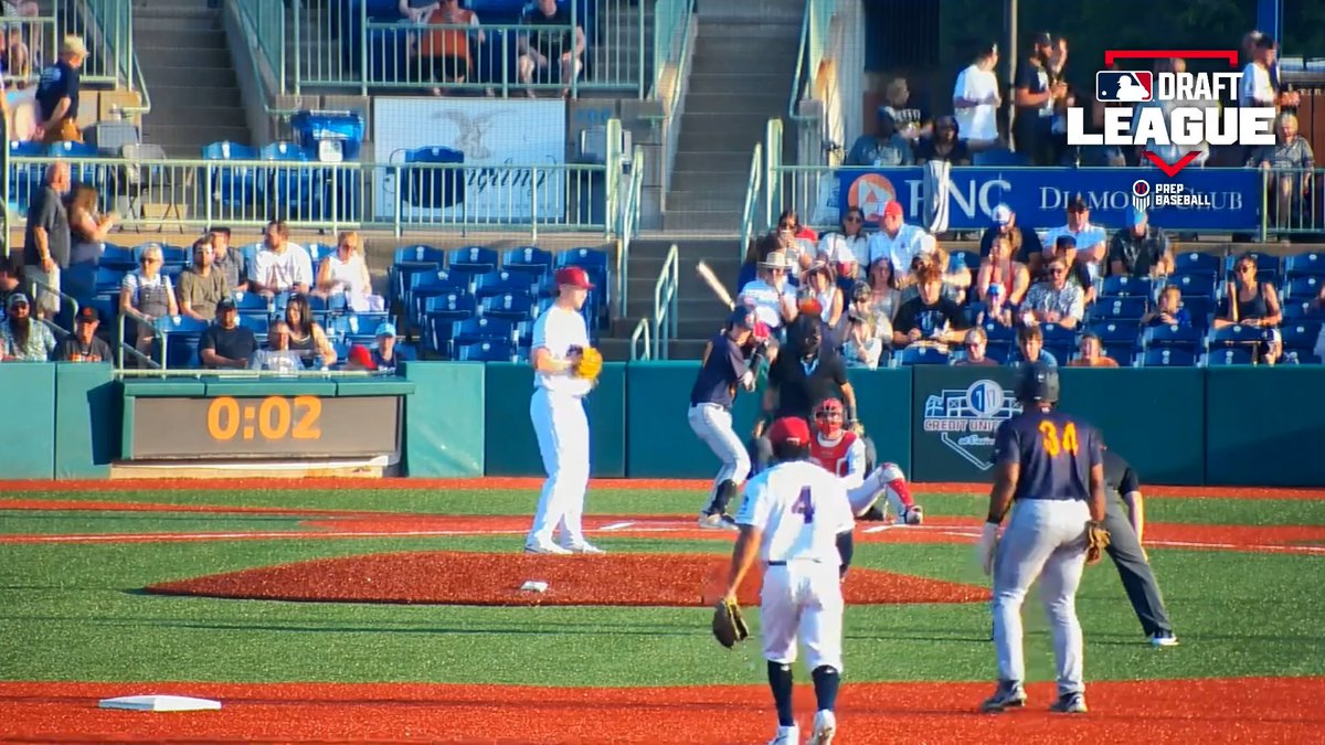 In his #MLBDraftLeague debut, David Lally Jr. (Mahoning Valley Scrappers) was sharp over four innings, striking out 6️⃣ while surrendering just one run.🐶 𝗚𝗦, 𝟰 𝗜𝗣, 𝗥, 𝟯 𝗛, 𝗕𝗕, 𝟲 𝗞 The Michigan Baseball product utilized a four-pitch mix that generated 9️⃣ whiffs.