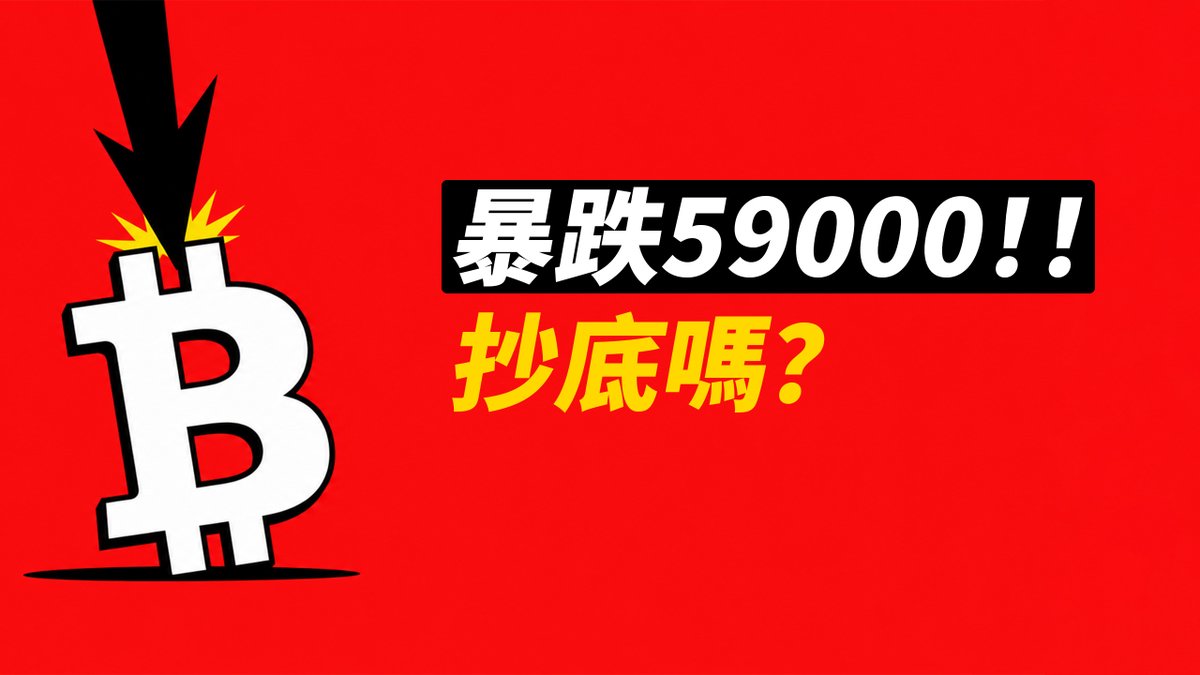 比特幣59000！跌下六字頭，抄底嗎？ETH去三位數？
