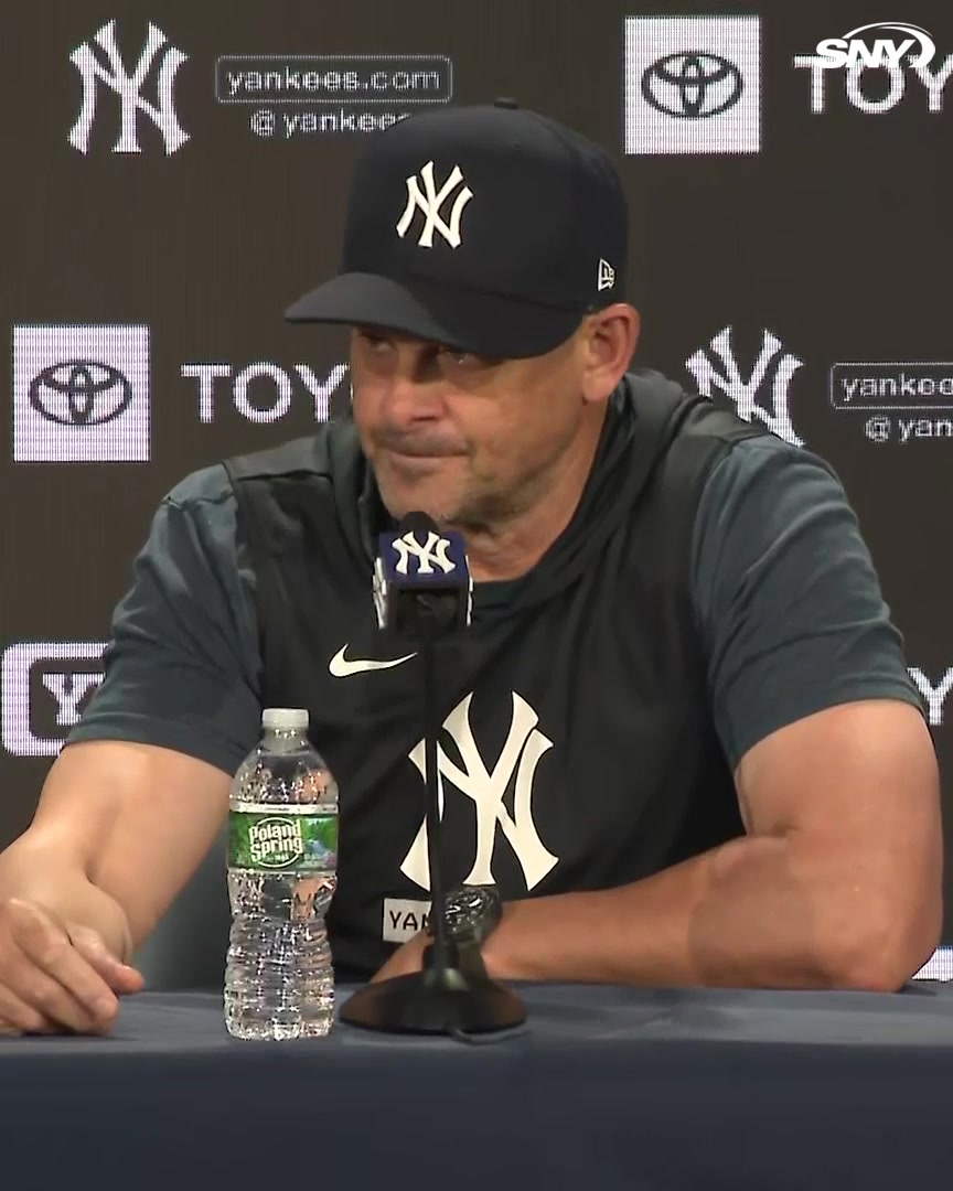 Aaron Boone was asked if there is a scenario where Aaron Judge doesn't return this season "Well, none of us are guaranteed tomorrow. There's always a scenario. The expectation is that he will be, it will heal and we'll go from there"