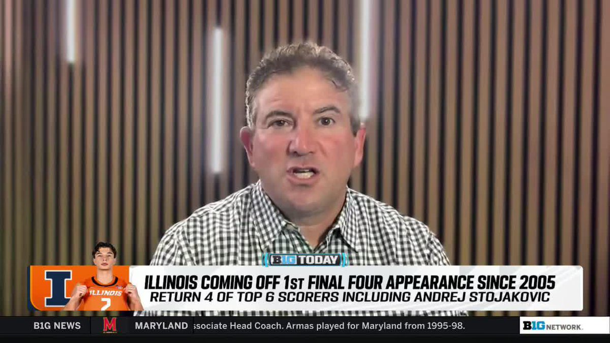 Looking way ahead: How about b2b Final Fours for Illinois Men's Basketball? Andy Katz gives his thoughts on Brad Underwood's 2026-27 team. #B1GToday
