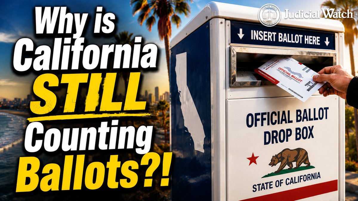 .Tom Fitton: CALIFORNIA ELECTION CRISIS